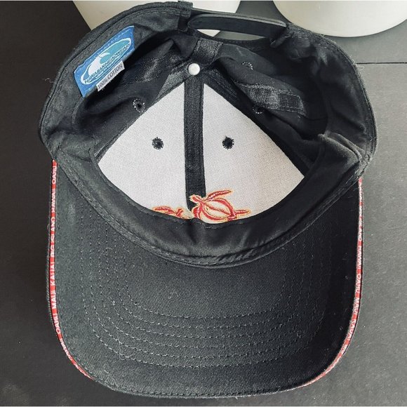 Hawaiian Headwear Black Red Turtle and Hawaii Embroidered Snapback Cap Hat - Picture 4 of 6